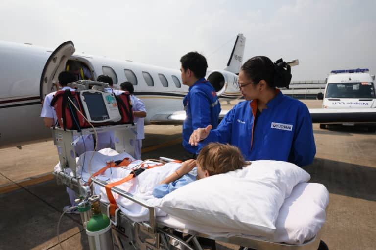 V Flight Aeromedical Escort Service Vejthani Hospital A Flight for Life